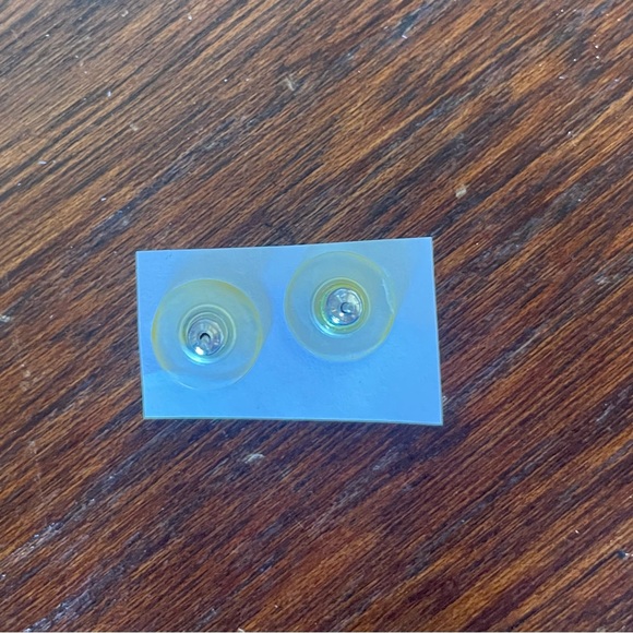 Brighton Silver Stud Earring with original Brighton branded jewelry pouch. - Picture 3 of 4